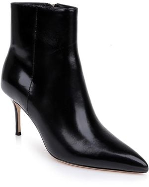 L'Agence Houston Ii Leather Pointed Boots - Black