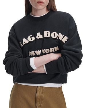 Rag & Bone Rbny Oversized Sweatshirt - Black