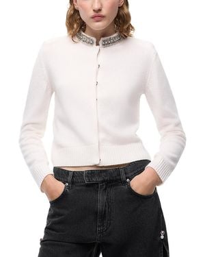 Pinko Colonia Embellished Cardigan - White