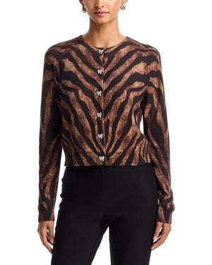 Aqua Ziger Cashmere Cardigan - Black