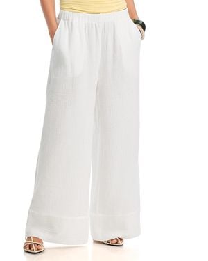 SINGLE THREAD Wide Leg Pants - White