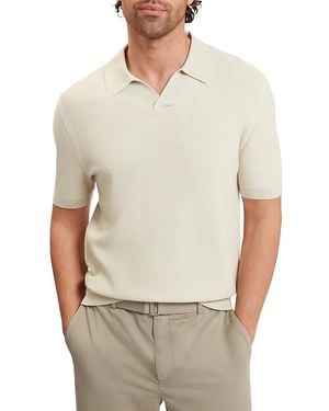Ted Baker Aindrea Stitch Detail Polo Shirt - Natural