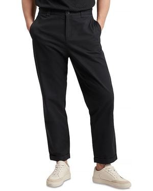 Ted Baker Danite Smart Tapered Leg Cotton Stretch Pants - Black