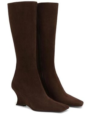Naked Wolfe Hattie Suede Boots - Brown