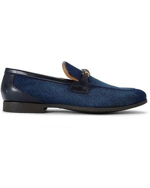 Kurt Geiger Alton Flex Apron Toe Loafers - Blue