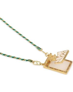 Caroline de Benoist Sesame Butterfly Thread Necklace, 25.6 - Metallic