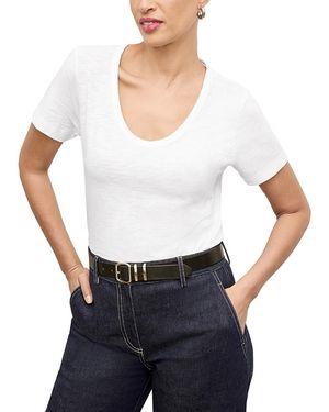 M.M.LaFleur M. M.Lafleur Kenya Organic Cotton Slub T-Shirt - White