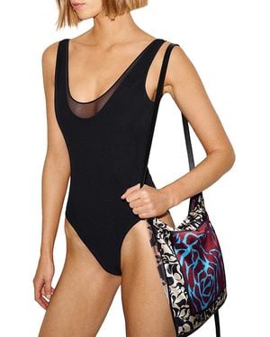 Reformation Pontia One Piece Swimsuit - Blue