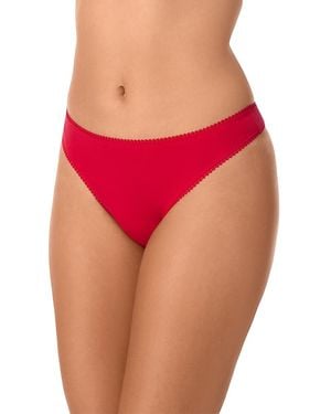 On Gossamer Cabana Cotton Blend Stretch Hip G-String - Red