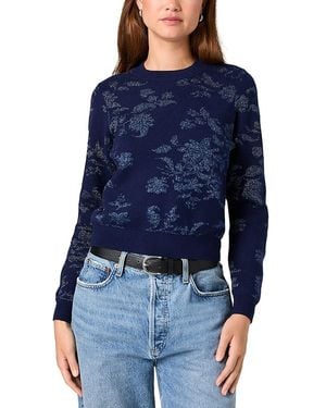 French Connection Katja Jacquard Crewneck Sweater - Blue