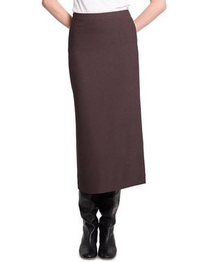 Theory Slim Midi Pencil Skirt - Purple