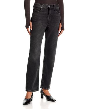PAIGE Reece High Rise Ankle Slim Jeans - Black