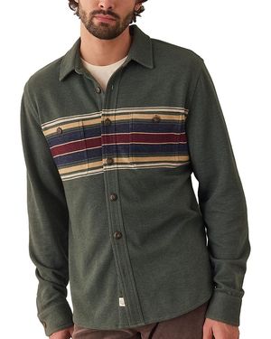 Marine Layer Pacifica Regular Fit Stretch Twill Shirt - Gray