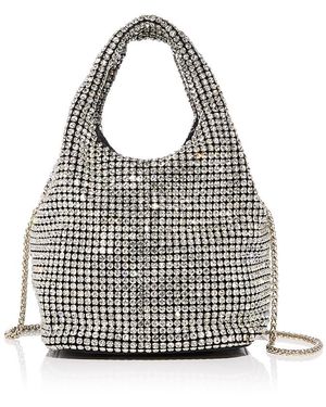 Aqua Crystal Mini Crossbody - White