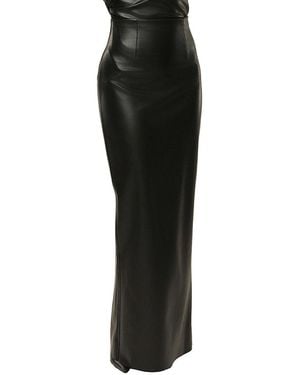 JLUXLABEL Ace Pu Leather Skirt - Black