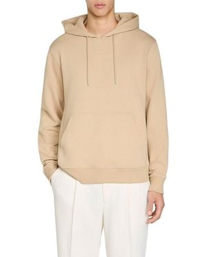 Sandro Logo Hooded Sweatshirt - Natural