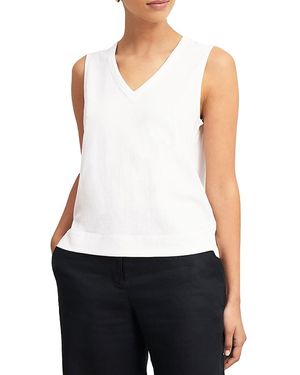 Hobbs Lilla Slub Tank Top - White