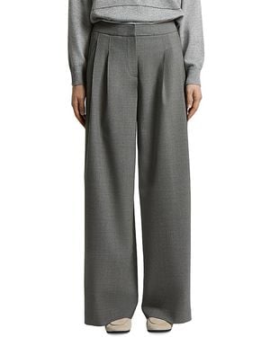 Peserico Pants With Double Pleat - Gray