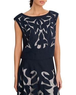 NIC+ZOE Antibes Cutout Top - Blue