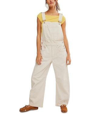 Free People Good Luck Overalls - Natural