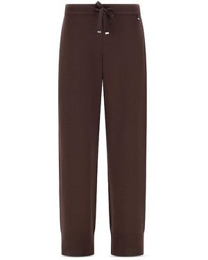 Herno Cotton Jersey Knit Pants - Brown