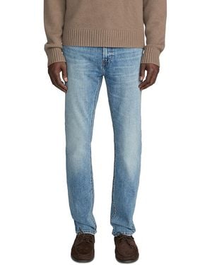FRAME Cotton Blend Modern Straight Fit Jeans - Blue