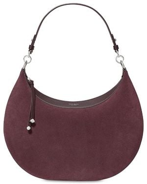 Kate Spade Liv Large Suede Shoulder Bag - Purple