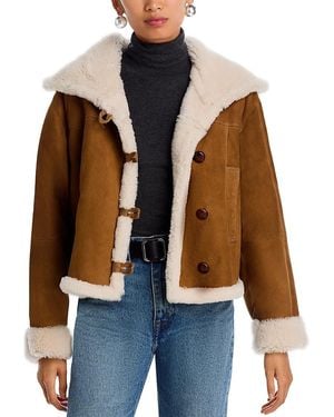 IRO Huesca Shearling Coat - Brown