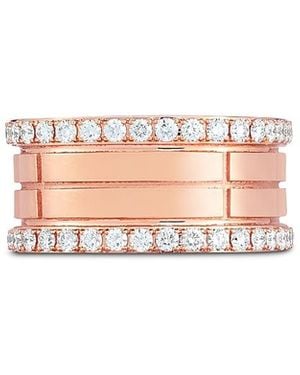 Roberto Coin 18K Portofino Diamond Four Row Ring - Pink