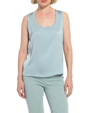 Lyssé Filipa Mix Media Tank Top - Blue