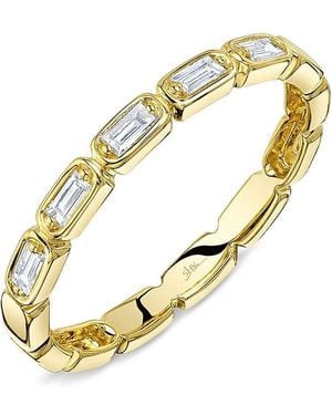Moon & Meadow Diamond Baguette Band - Metallic