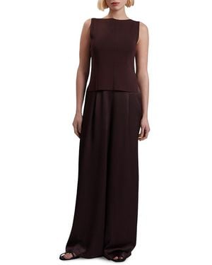 Ted Baker Rayyna Mixed Media Jumpsuit - Purple