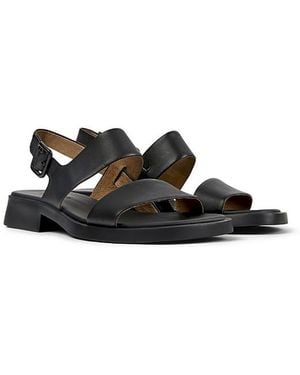 Camper Dana Leather 2-Strap Sandal - White