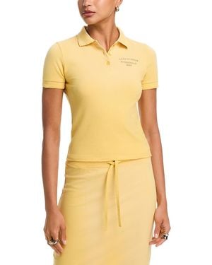 Acne Studios Collared Tee - Yellow