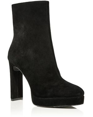 Aqua Fabi Suede Ankle Boots - Black