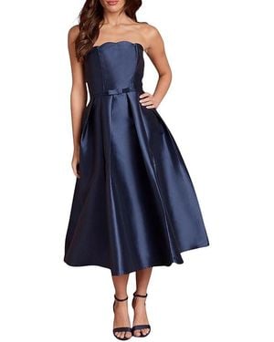 Coast Scalloped Strapless Midi Dress - Blue