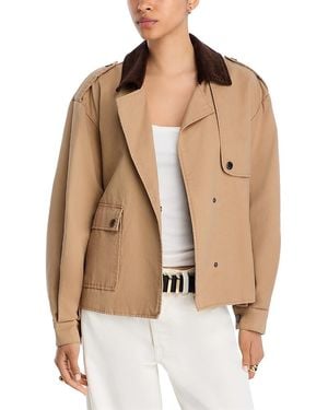 Steve Madden Luisa Trench Jacket - Natural