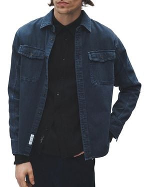 Rag & Bone Denim Engineered Shirt Jacket - Blue