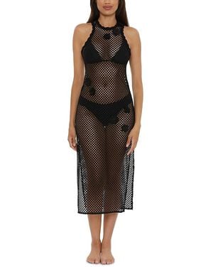 Becca Castaway Island Dress Swim Cover-Up - Black