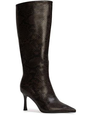 Black Suede Studio Pointed Boots - Black