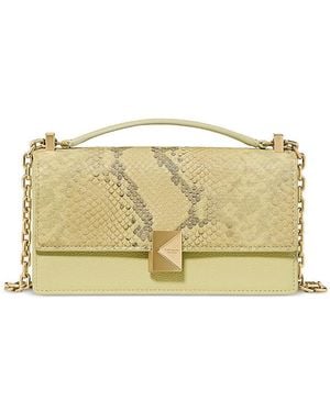 Kate Spade Deco Mini Snake Embossed Leather Crossbody - Natural