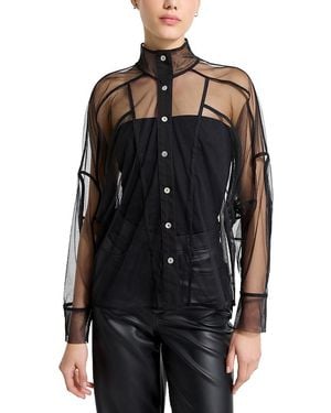 MARCELLA Lane Mesh Shirt - Black