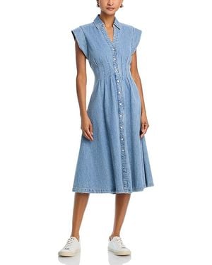 Veronica Beard Ruben Denim Midi Dress - Blue