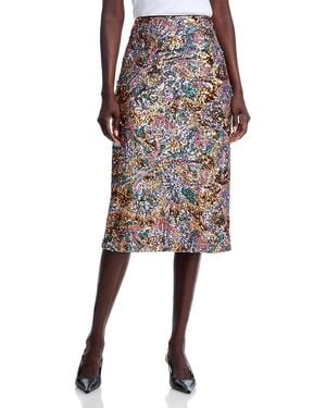 Tahari The Adrianne Sequin Skirt - Black