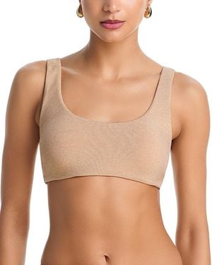 Ramy Brook Metallic Enya Bikini Top - Brown