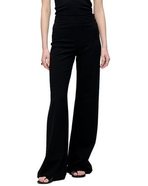 Callas Milano Anouk Stretch Jersey Wide Leg A-Line Pant - Black