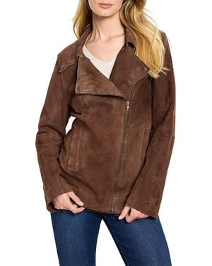NIC+ZOE Suede Snap Jacket - Brown