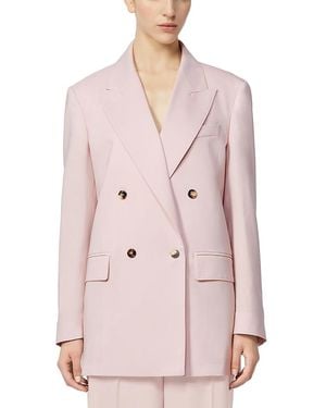 Max Mara Mxmombrosa Double Breasted Blazer - Pink
