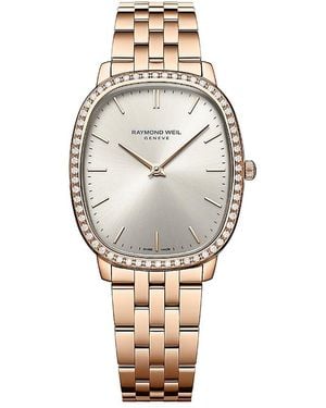Raymond Weil Toccata Heritage Quartz Lab Grown Diamond Bracelet Watch, 31Mm X 36Mm - Metallic