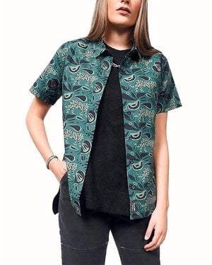 WILDFANG The Essential Button Up Shirt - Blue
